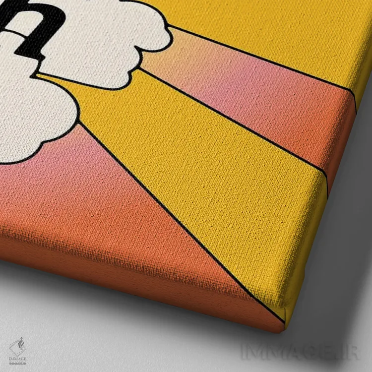 تابلو ادامه دادن زندگی اثر پاردوکس بینظیر (نام هنری یا استودیوی خلاقانه) - نمای نزدیک بافت بوم