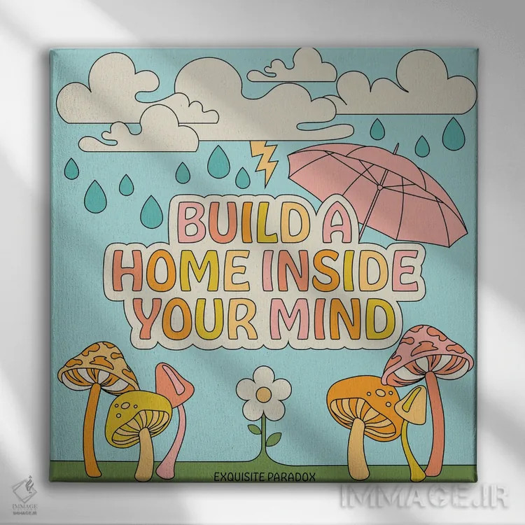 تابلو خانهای بساز اثر پاردوکس بینظیر (نام هنری یا استودیوی خلاقانه) - نمای روبهرو روی دیوار