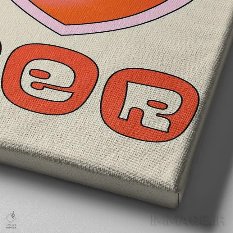 تابلو مرا نزدیکتر نگه دار اثر پاردوکس بینظیر (نام هنری یا استودیوی خلاقانه) - نمای نزدیک بافت بوم