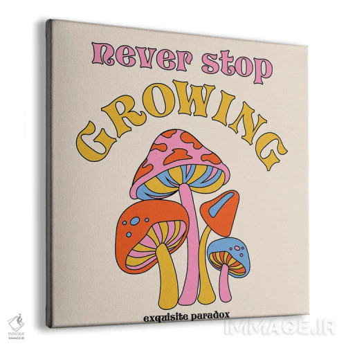 تابلو هیچوقت از رشد کردن دست نکش اثر پاردوکس بینظیر (نام هنری یا استودیوی خلاقانه) - نمای پرسپکتیو محصول