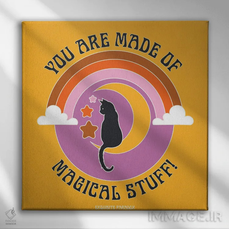 تابلو ساخته شده از جادو اثر پاردوکس بینظیر (نام هنری یا استودیوی خلاقانه) - نمای روبهرو روی دیوار