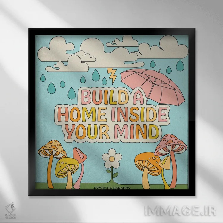 تابلو خانهای بساز اثر پاردوکس بینظیر (نام هنری یا استودیوی خلاقانه) - نمای قابدار مشکی