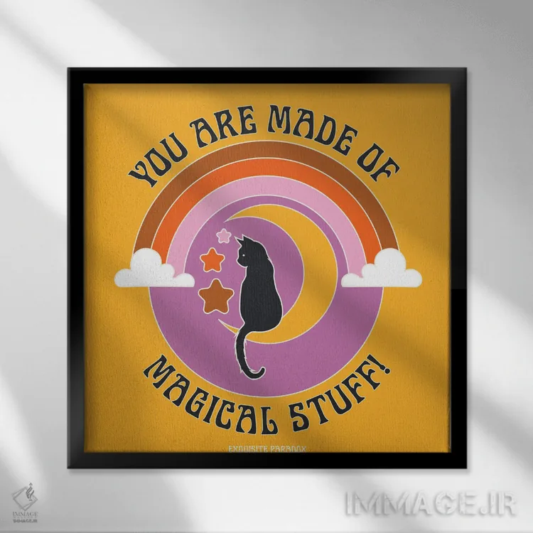 تابلو ساخته شده از جادو اثر پاردوکس بینظیر (نام هنری یا استودیوی خلاقانه) - نمای قابدار مشکی