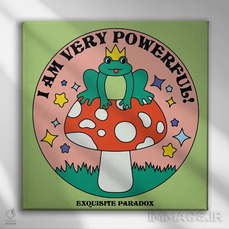 تابلو بسیار قدرتمند اثر پاردوکس بینظیر (نام هنری یا استودیوی خلاقانه) - نمای روبهرو روی دیوار