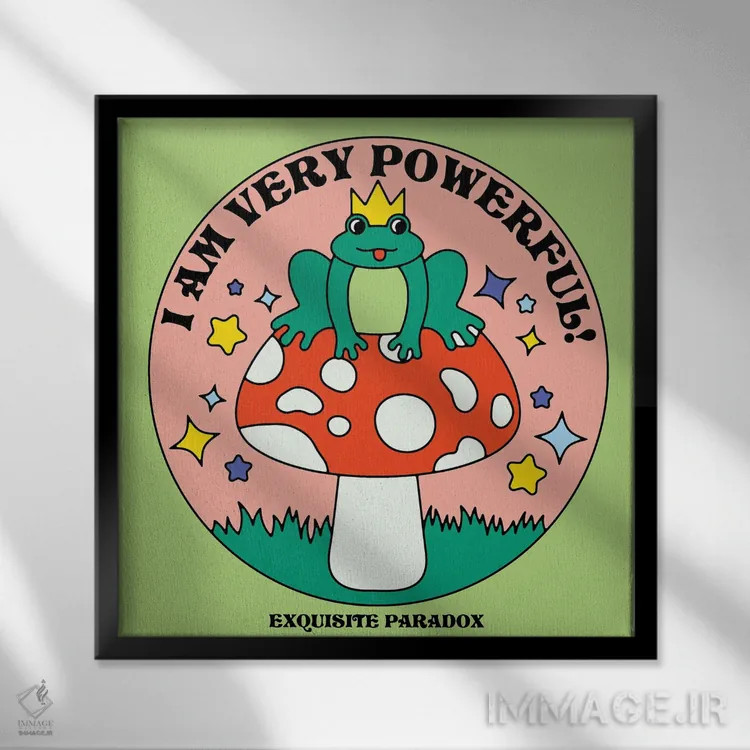 تابلو بسیار قدرتمند اثر پاردوکس بینظیر (نام هنری یا استودیوی خلاقانه) - نمای قابدار مشکی