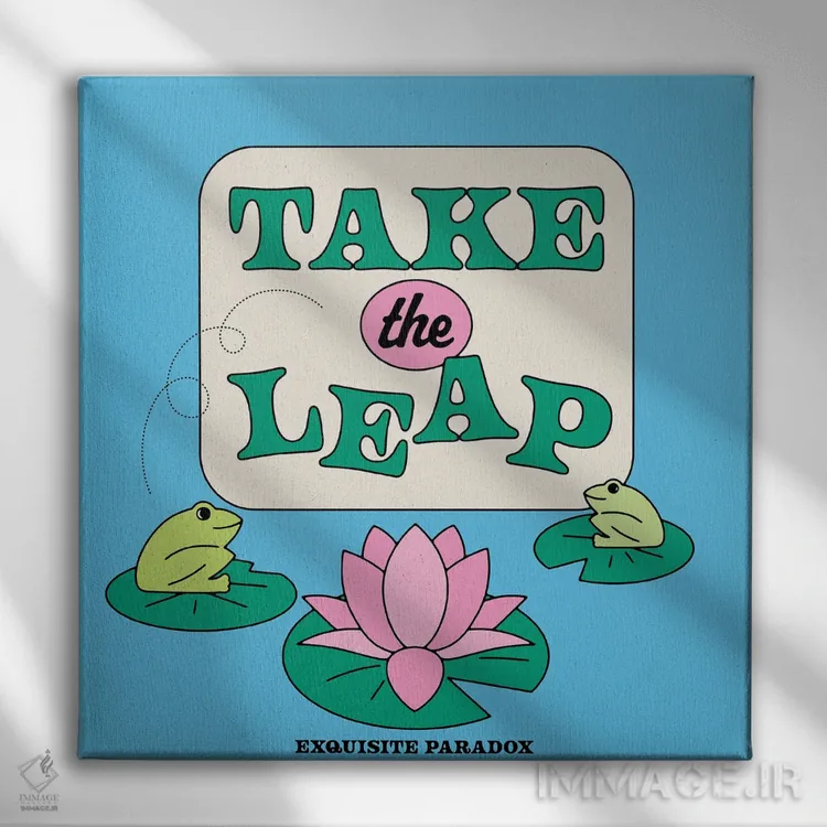 تابلو جهش کن اثر پاردوکس بینظیر (نام هنری یا استودیوی خلاقانه) - نمای روبهرو روی دیوار