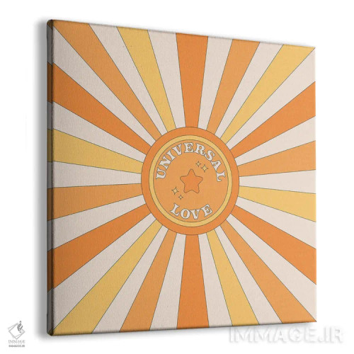 تابلو عشق جهانی اثر پاردوکس بینظیر (نام هنری یا استودیوی خلاقانه) - نمای پرسپکتیو محصول