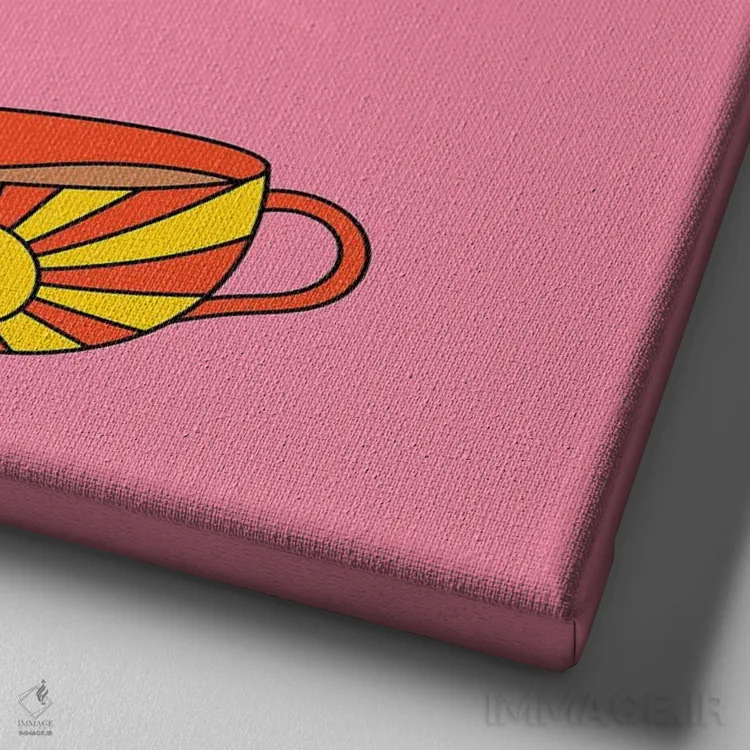 تابلو کلوب خستهها اثر پاردوکس بینظیر (نام هنری یا استودیوی خلاقانه) - نمای نزدیک بافت بوم