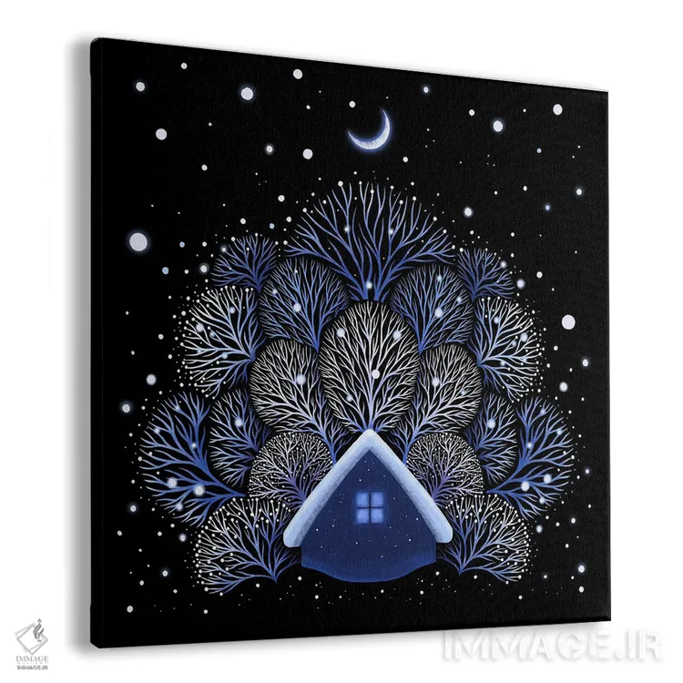 تابلو خانه برفی اثر اپیزودیک دراوینگ (برند هنری) - نمای پرسپکتیو محصول