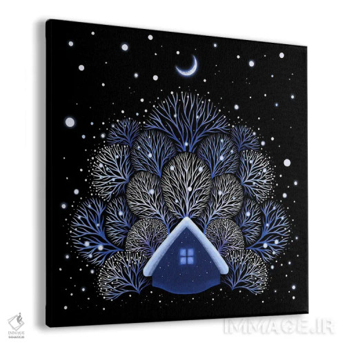 تابلو خانه برفی اثر اپیزودیک دراوینگ (برند هنری) - نمای پرسپکتیو محصول