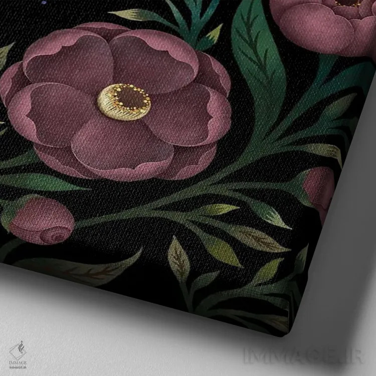 تابلو تشکر اثر اپیزودیک دراوینگ (برند هنری) - نمای نزدیک بافت بوم