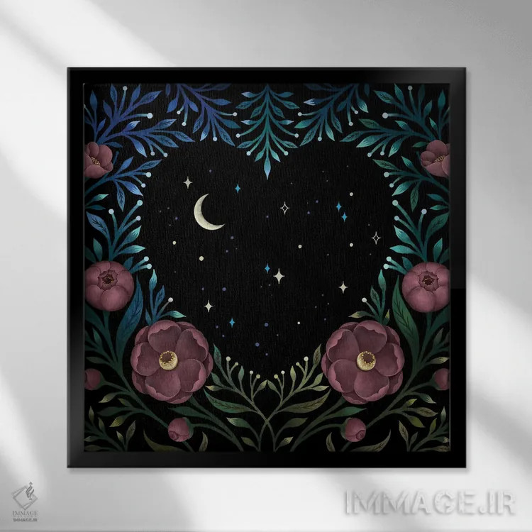 تابلو تشکر اثر اپیزودیک دراوینگ (برند هنری) - نمای قابدار مشکی