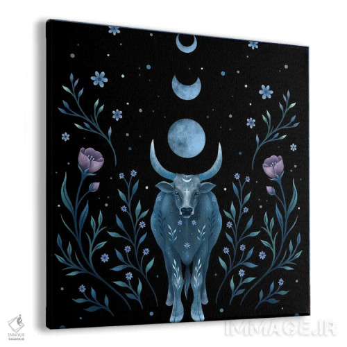 تابلو سال گاو (نماد چینی) اثر اپیزودیک دراوینگ (برند هنری) - نمای پرسپکتیو محصول