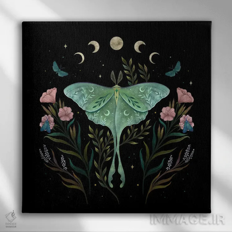 تابلو لونا و جنگلبان اثر اپیزودیک دراوینگ (برند هنری) - نمای روبهرو روی دیوار