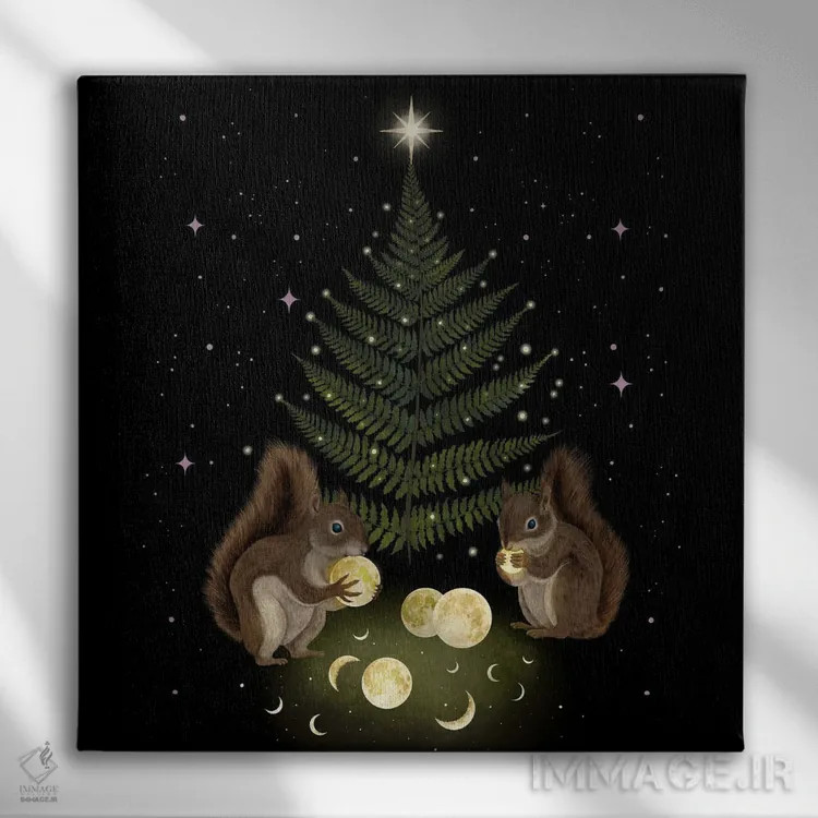 تابلو ضیافت نیمهشب اثر اپیزودیک دراوینگ (برند هنری) - نمای روبهرو روی دیوار