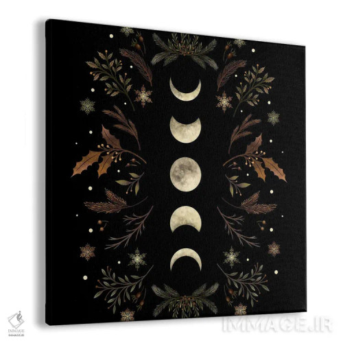 تابلو باغ نور ماه - قهوهای زمستانی اثر اپیزودیک دراوینگ (برند هنری) - نمای پرسپکتیو محصول