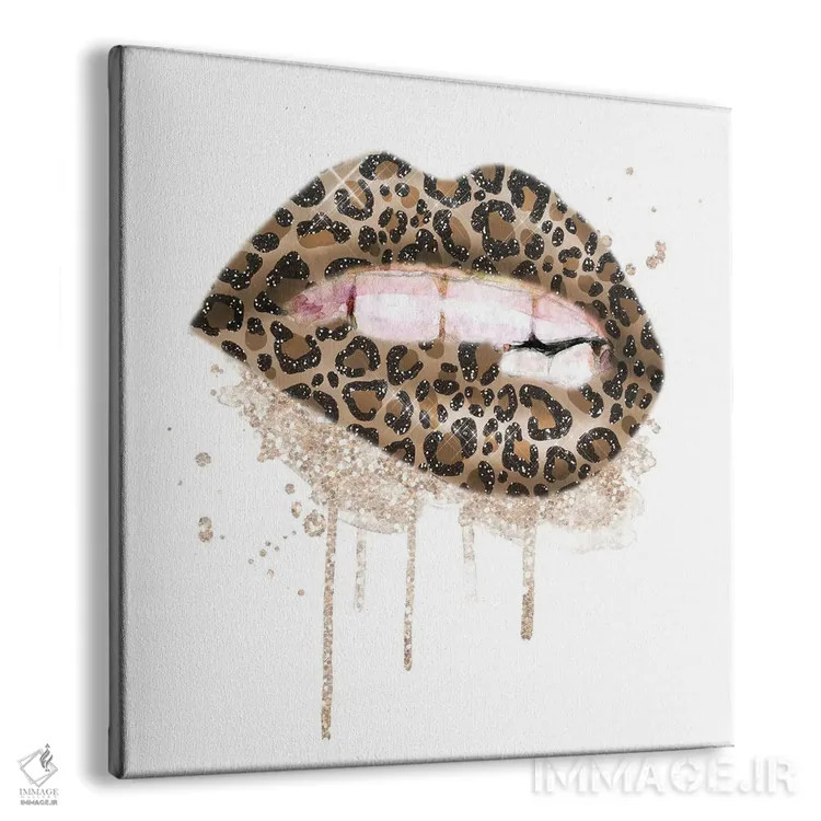 تابلو لبهای پلنگی اکلیلی اثر افرازی گرافیکز (استودیو طراحی) - نمای پرسپکتیو محصول