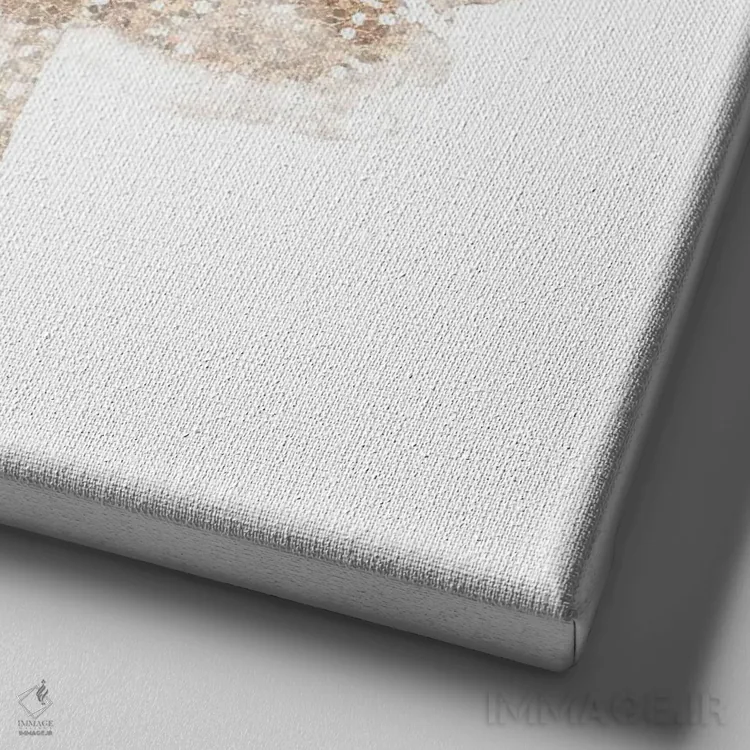 تابلو لبهای پلنگی اکلیلی اثر افرازی گرافیکز (استودیو طراحی) - نمای نزدیک بافت بوم