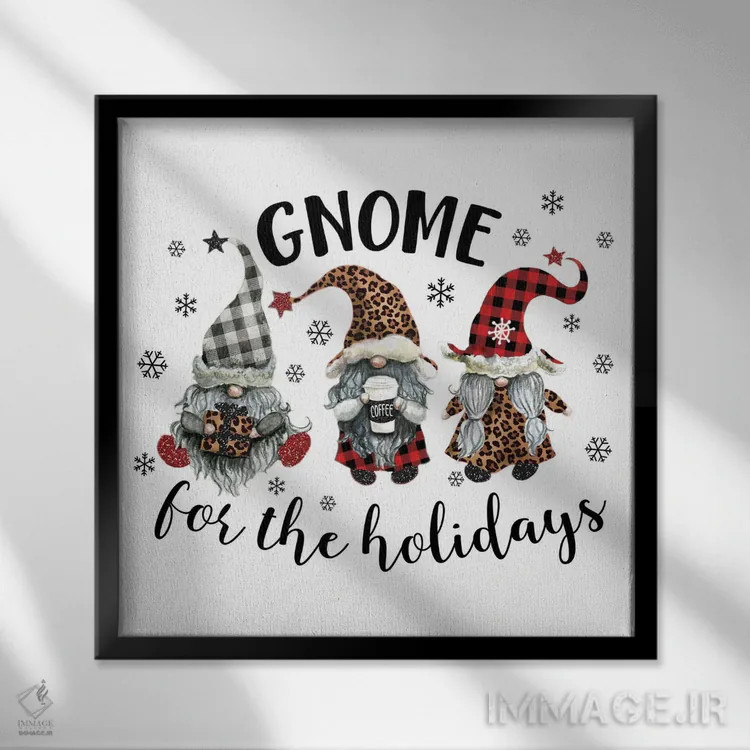 تابلو کوتوله برای تعطیلات اثر افرازی گرافیکز (استودیو طراحی) - نمای قابدار مشکی