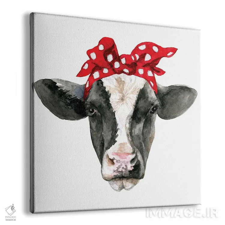 تابلو سر گاو با هدبند اثر افرازی گرافیکز (استودیو طراحی) - نمای پرسپکتیو محصول