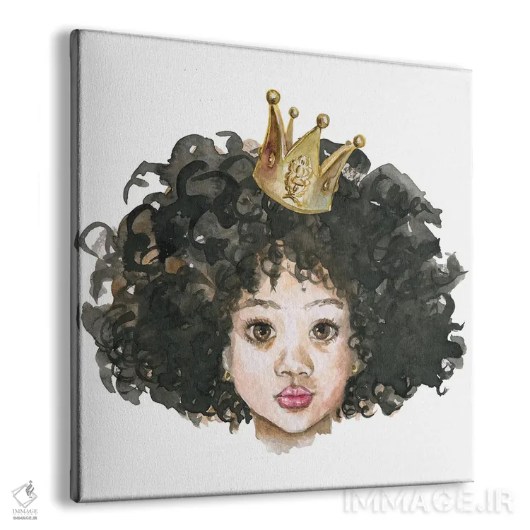 تابلو پرنسس کوچک آفریقایی اثر افرازی گرافیکز (استودیو طراحی) - نمای پرسپکتیو محصول