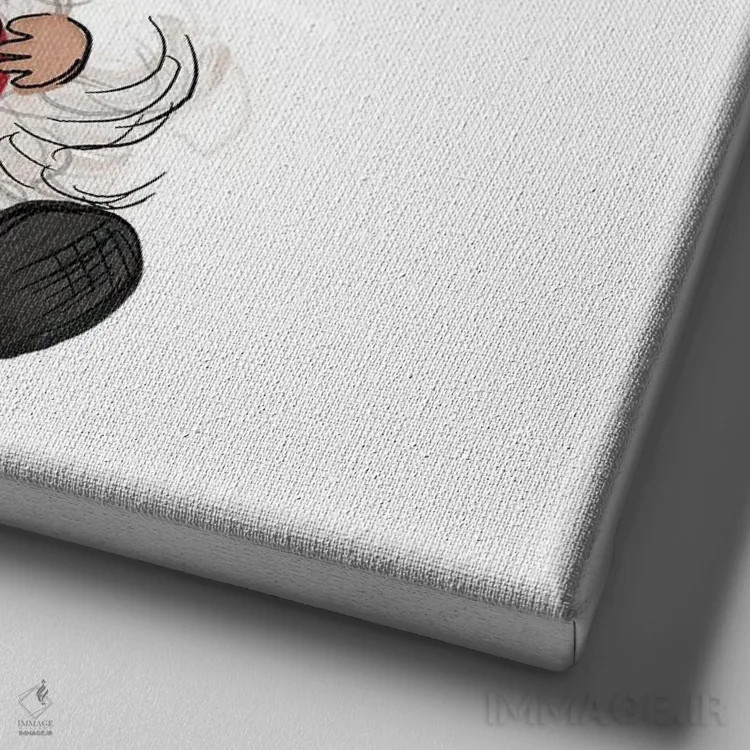 تابلو کوتوله ولنتاین با قلب اثر افرازی گرافیکز (استودیو طراحی) - نمای نزدیک بافت بوم