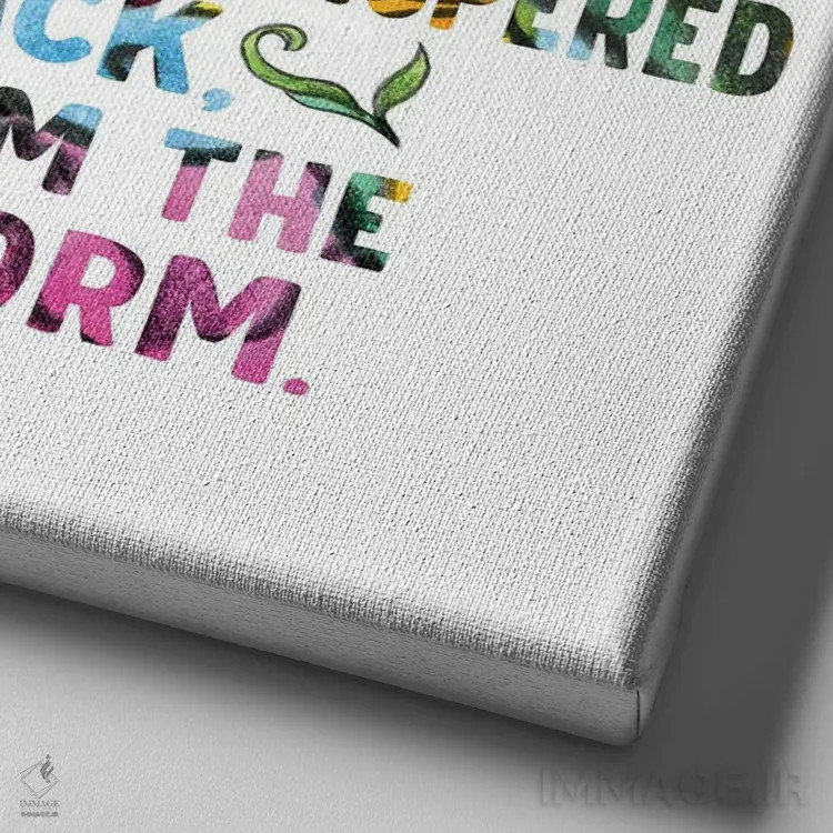 تابلو جمجمه قندی: من خود طوفانم اثر افرازی گرافیکز (استودیو طراحی) - نمای نزدیک بافت بوم