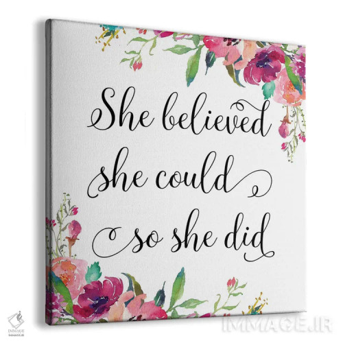 تابلو او باور داشت که میتواند، پس توانست ۲ اثر ادن پرینتیبلز (استودیو/برند طراحی) - نمای پرسپکتیو محصول