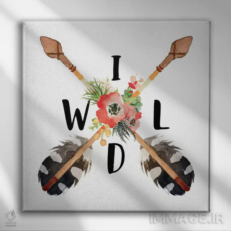 تابلو وحشی اثر ادن پرینتیبلز (استودیو/برند طراحی) - نمای روبهرو روی دیوار
