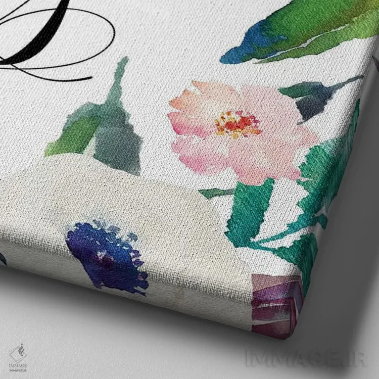 تابلو قدرت و وقار، امثال ۳۱:۲۵ اثر ادن پرینتیبلز (استودیو/برند طراحی) - نمای نزدیک بافت بوم