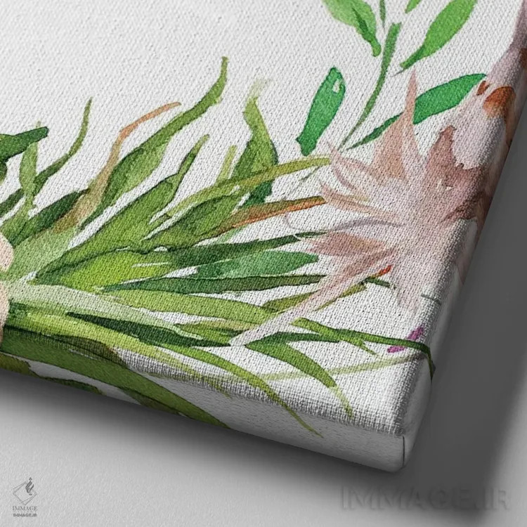 تابلو کنار هم همهچیز داریم اثر ادن پرینتیبلز (استودیو/برند طراحی) - نمای نزدیک بافت بوم