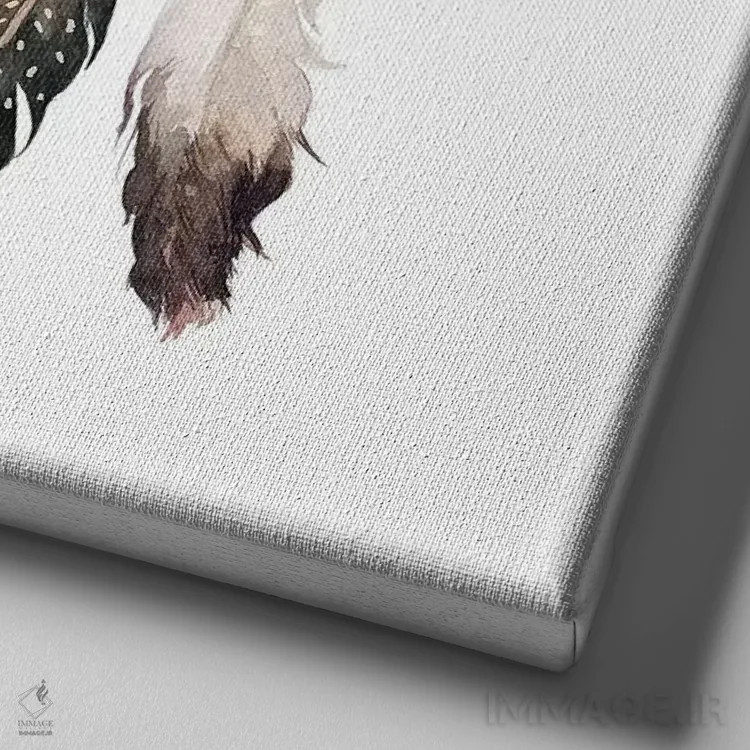 تابلو وحشی و آزاد اثر ادن پرینتیبلز (استودیو/برند طراحی) - نمای نزدیک بافت بوم