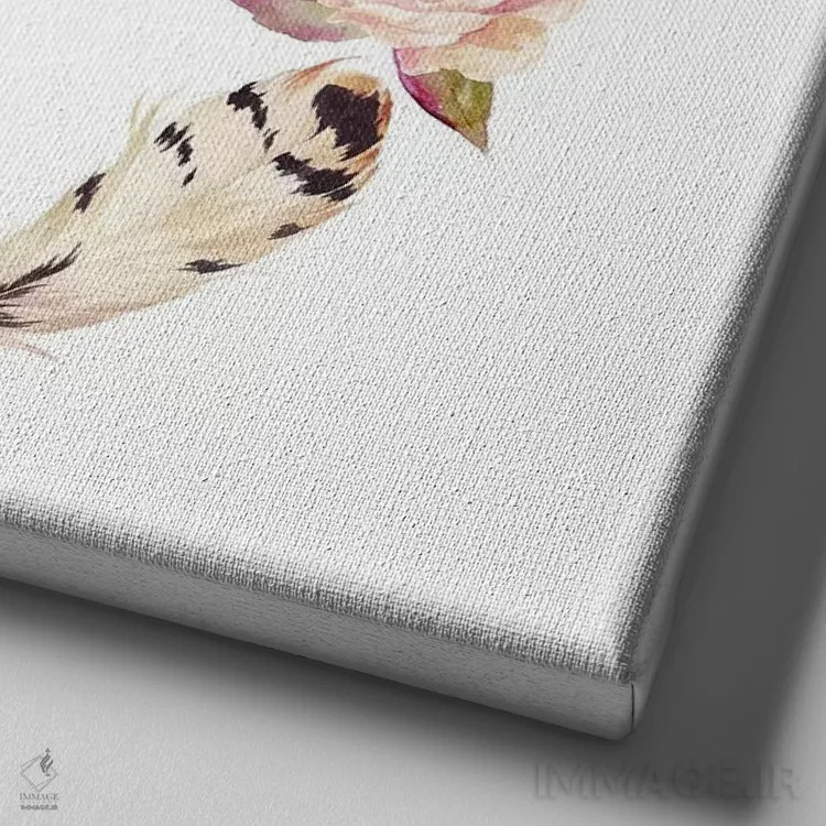 تابلو خوشا به حال پاکدلان که خدا را خواهند دید - متی ۵:۸ اثر ادن پرینتیبلز (استودیو/برند طراحی) - نمای نزدیک بافت بوم