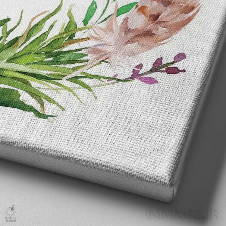 تابلو حرف اول الفبای انگلیسی "A" اثر ادن پرینتیبلز (استودیو/برند طراحی) - نمای نزدیک بافت بوم