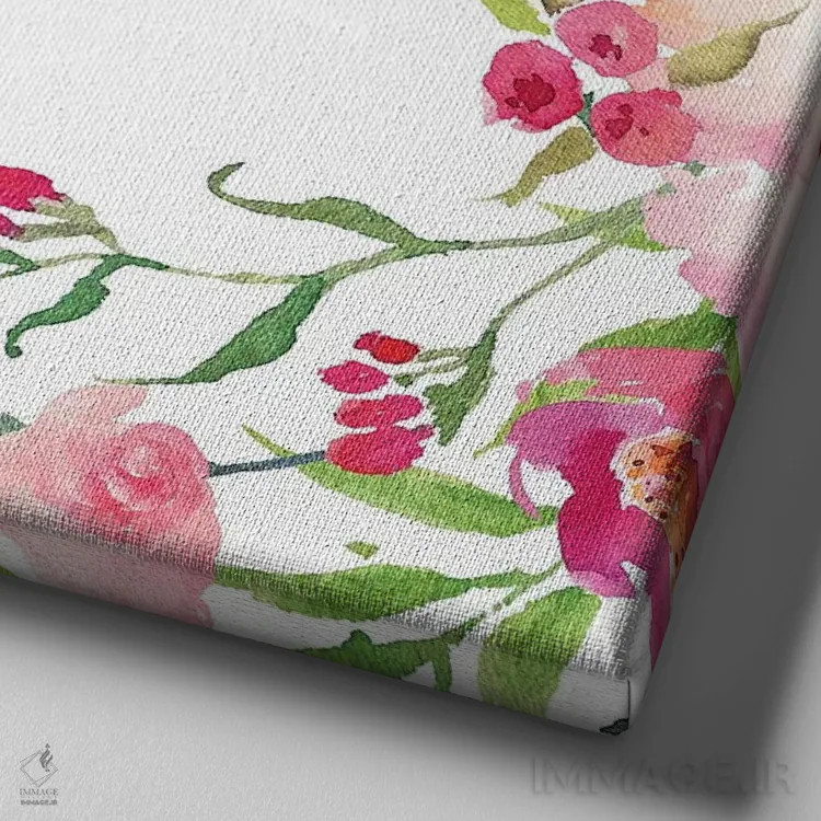 تابلو تو را با عشقی جاودانه دوست داشتهام، ارمیا ۳۱:۳ اثر ادن پرینتیبلز (استودیو/برند طراحی) - نمای نزدیک بافت بوم