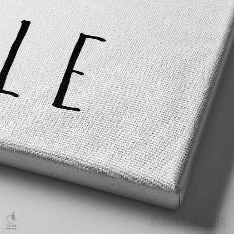 تابلو دم و بازدم اثر ادن پرینتیبلز (استودیو/برند طراحی) - نمای نزدیک بافت بوم