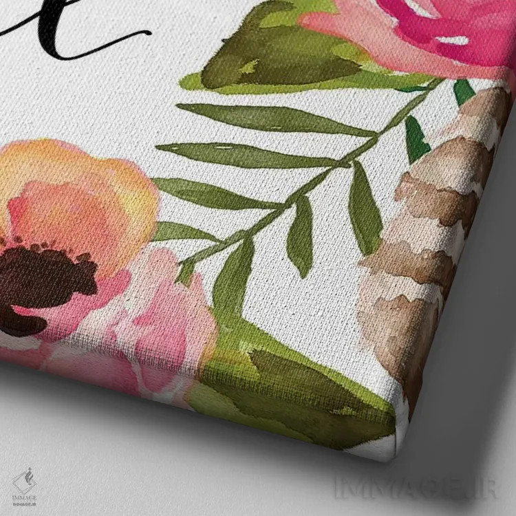 تابلو جانم آرام است اثر ادن پرینتیبلز (استودیو/برند طراحی) - نمای نزدیک بافت بوم