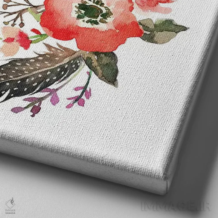 تابلو عشق II اثر ادن پرینتیبلز (استودیو/برند طراحی) - نمای نزدیک بافت بوم