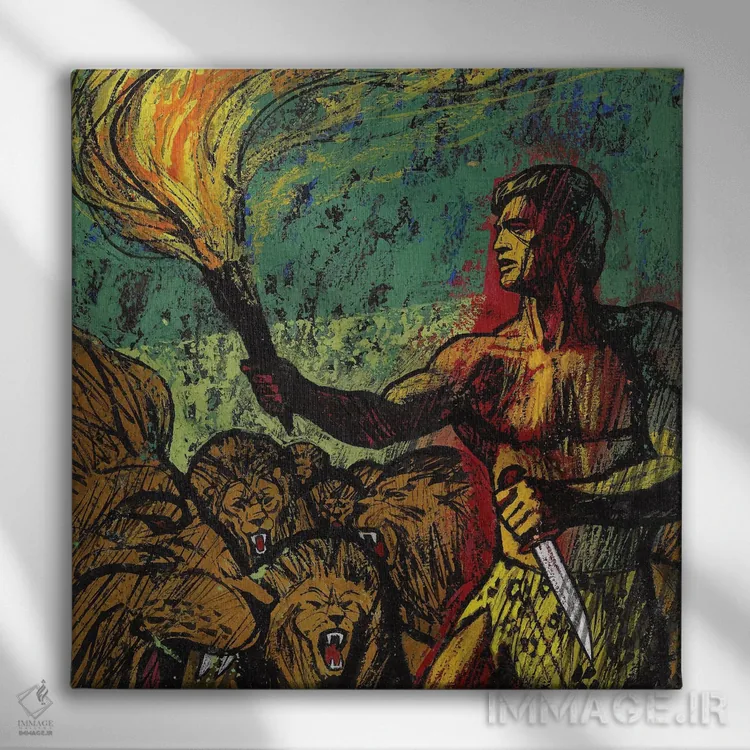 تابلو تارزان شگفتانگیز (رمان) اثر ریچارد پاورز - نمای روبهرو روی دیوار