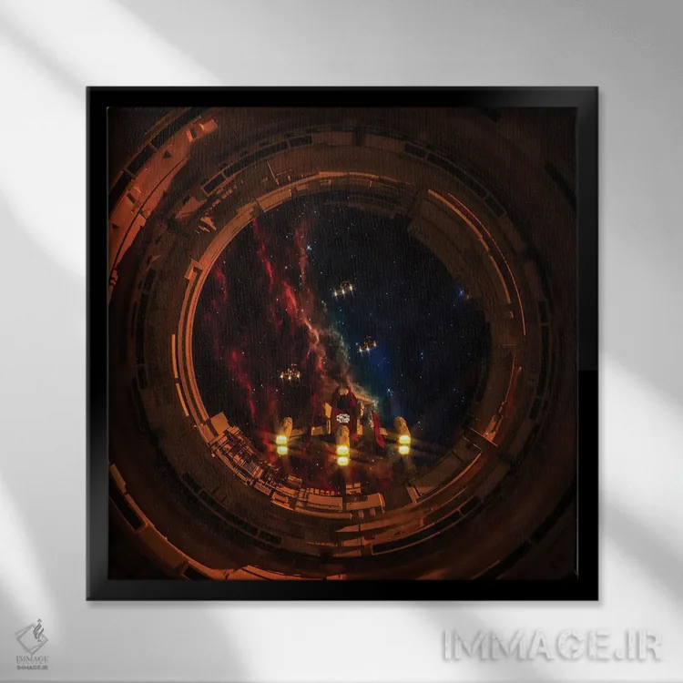 تابلو فضای ژرف (عمیق) اثر ایوان رودز - نمای قابدار مشکی