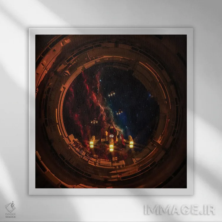 تابلو فضای ژرف (عمیق) اثر ایوان رودز - نمای قابدار سفید