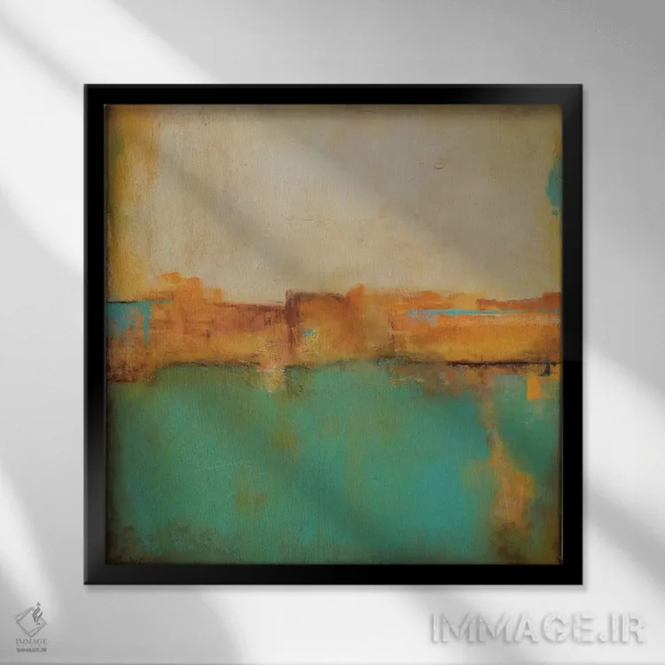 تابلو خلیج طلوع خورشید اثر ارین اشلی - نمای قابدار مشکی