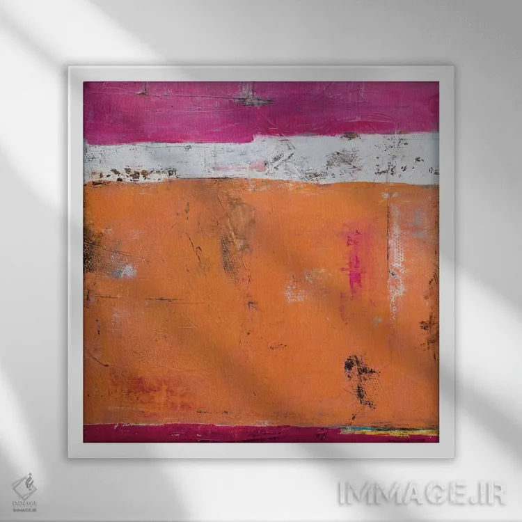 تابلو شیدایی شیرین اثر ارین اشلی - نمای قابدار سفید