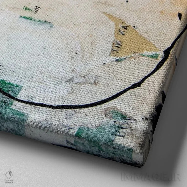 تابلو تباهی شهری ۲ اثر ارین اشلی - نمای نزدیک بافت بوم