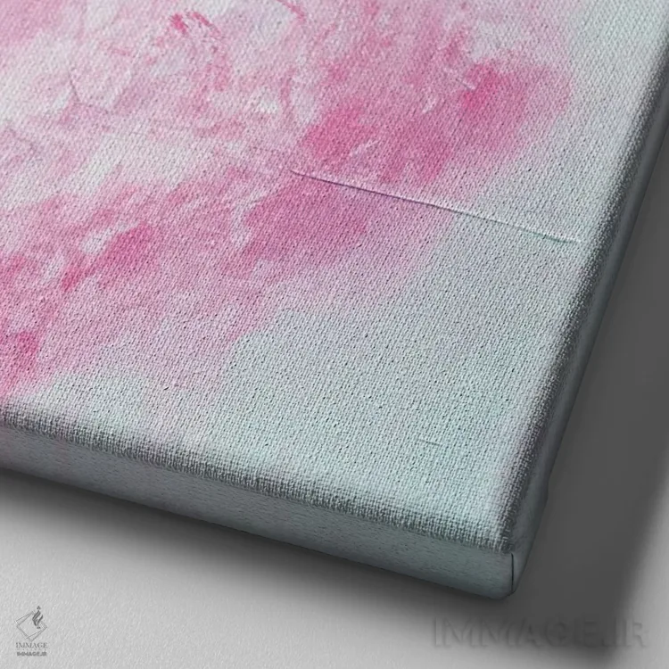 تابلو آواهای ملایم ۲ اثر ارین اشلی - نمای نزدیک بافت بوم