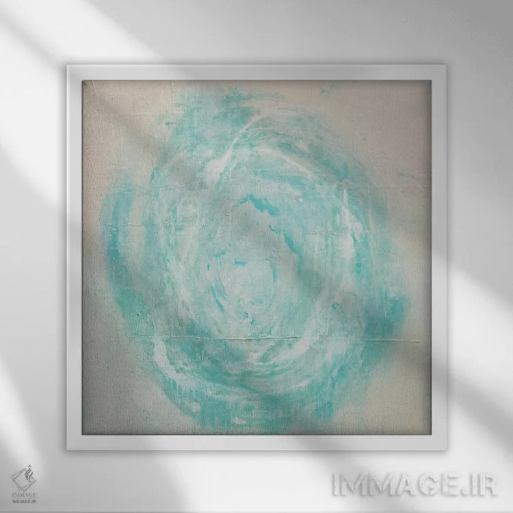 تابلو آواهای ملایم ۱ اثر ارین اشلی - نمای قابدار سفید