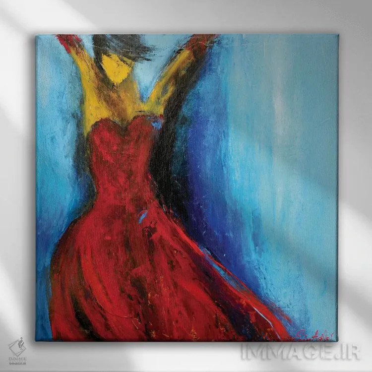 تابلو تانگو داغ اثر ارین اشلی - نمای روبهرو روی دیوار