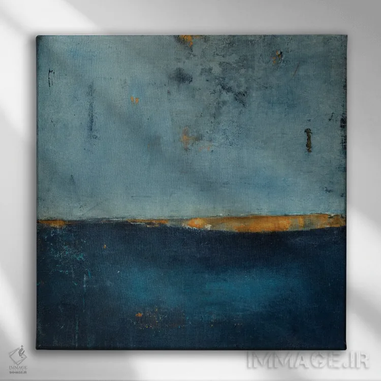 تابلو دریای نیمهشب اثر ارین اشلی - نمای روبهرو روی دیوار