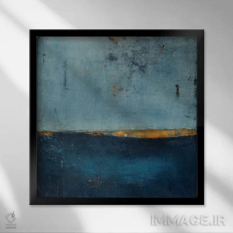 تابلو دریای نیمهشب اثر ارین اشلی - نمای قابدار مشکی