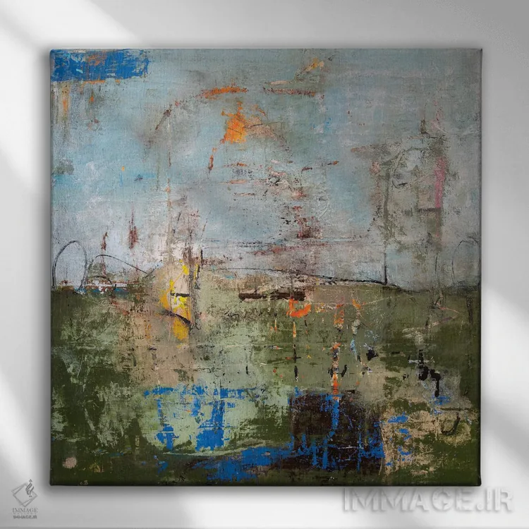 تابلو جنگل شهری اثر ارین اشلی - نمای روبهرو روی دیوار